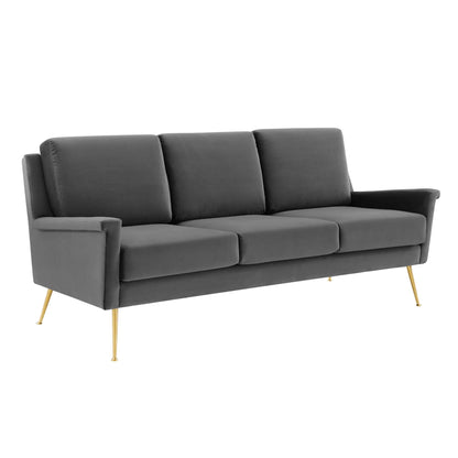 Chesapeake Performance Velvet Sofa by Furniture for America