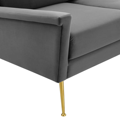 Chesapeake Performance Velvet Sofa by Furniture for America
