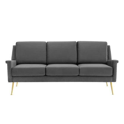 Chesapeake Performance Velvet Sofa by Furniture for America