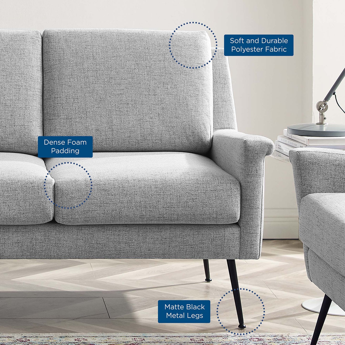 Chesapeake Fabric Sofa by Furniture for America