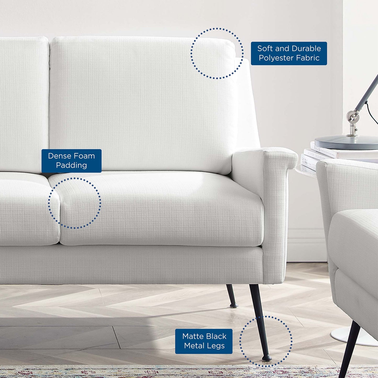Chesapeake Fabric Sofa by Furniture for America