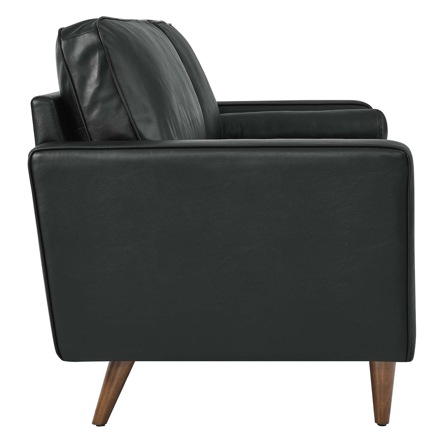 Aragonez Leather Sofa in Black