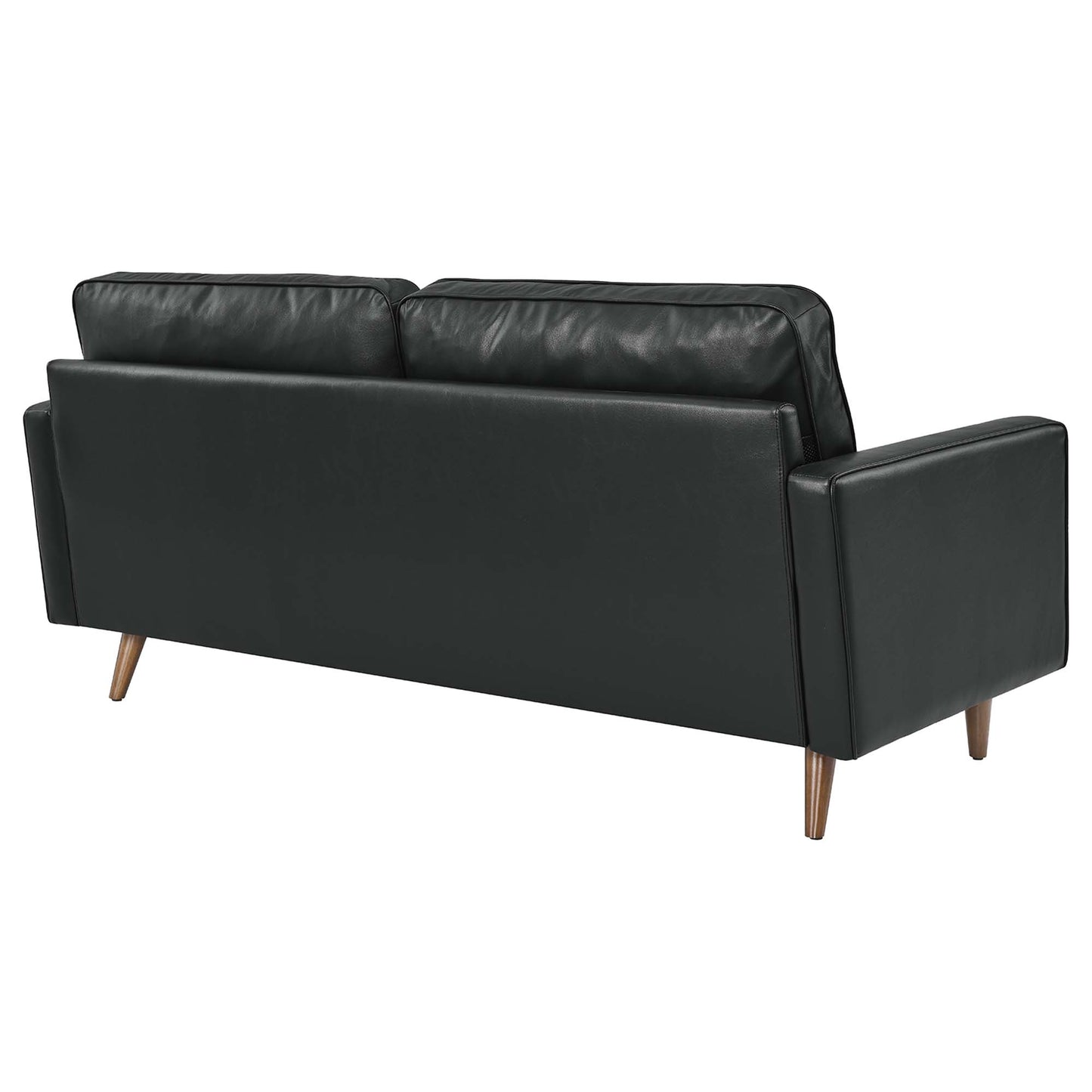 Aragonez Leather Sofa in Black