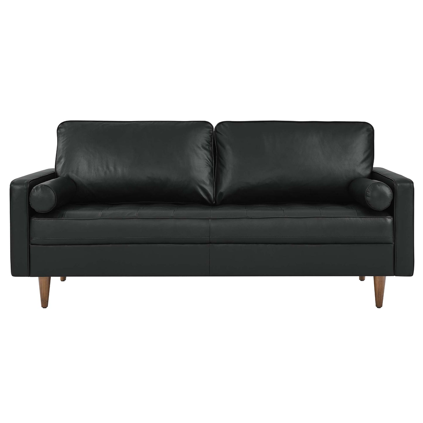 Aragonez Leather Sofa in Black