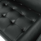 Aragonez Leather Sofa in Black