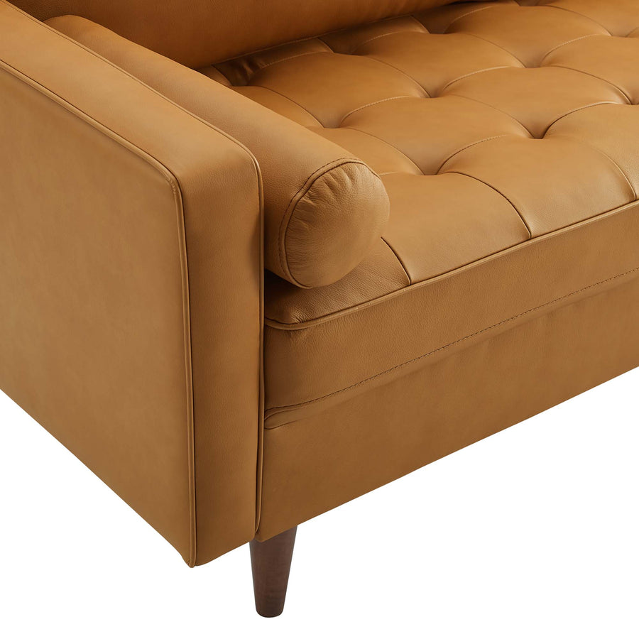 Aragonez Leather Sofa in Tan