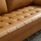 Aragonez Leather Sofa in Tan