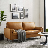 Aragonez Leather Sofa in Tan