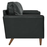 Aragonez 81" Leather Sofa in Black