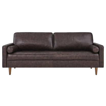 Valour 81" Leather Sofa by Furniture for America