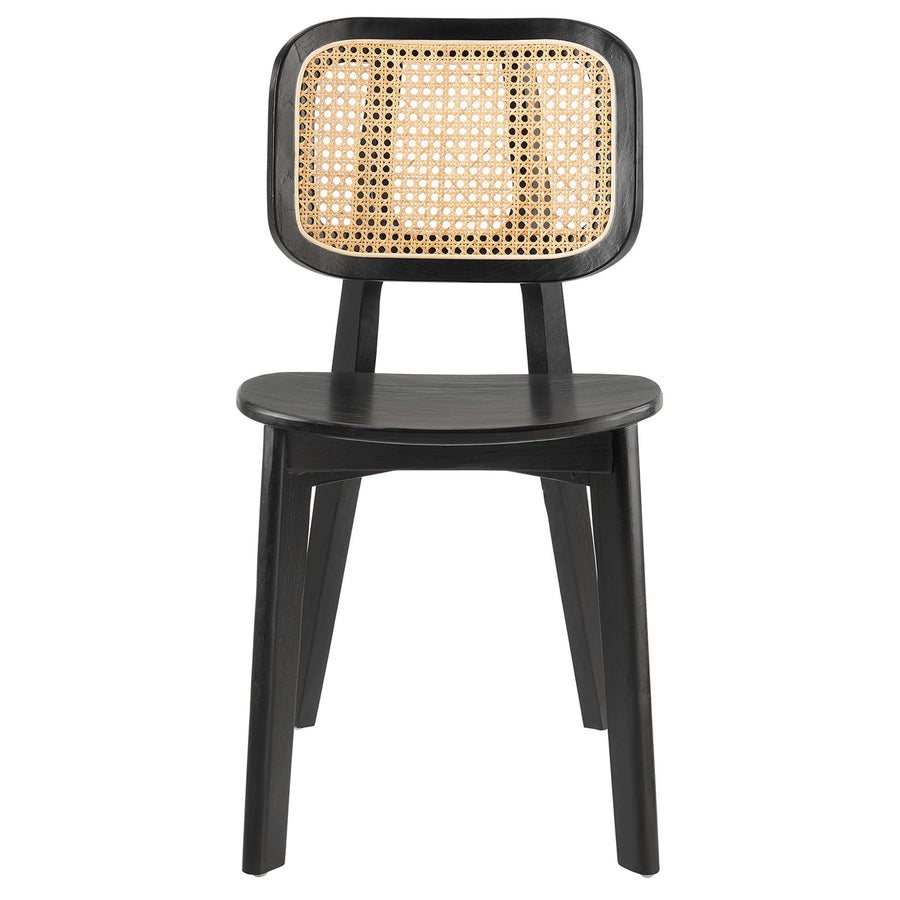Lucian Wood Dining Side Chair in Black