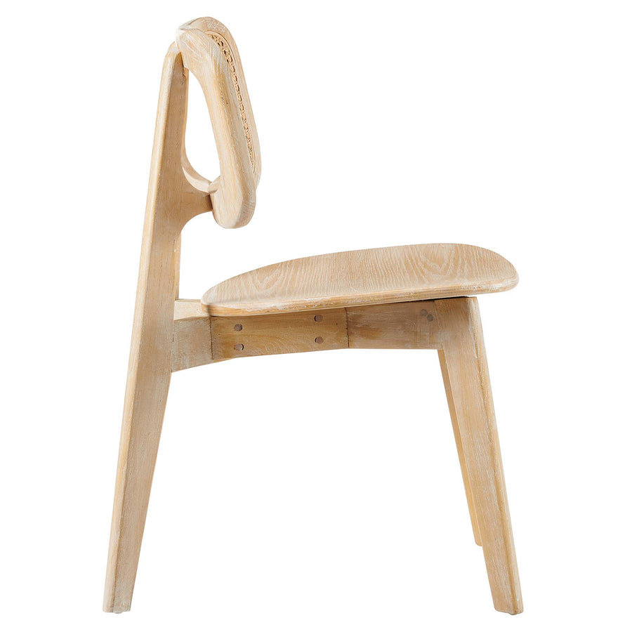 Lucian Wood Dining Side Chair in Gray
