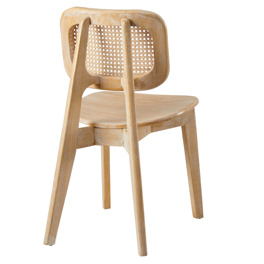 Lucian Wood Dining Side Chair in Gray