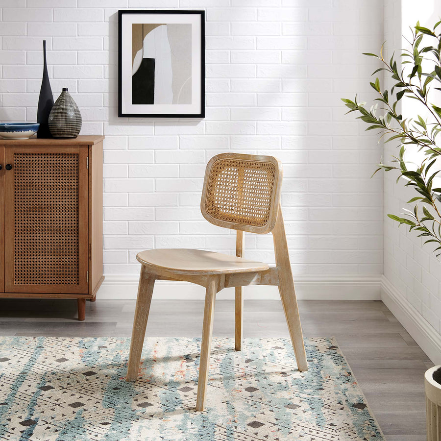 Lucian Wood Dining Side Chair in Gray