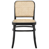 Malvasia Wood Dining Side Chair in Black