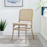 Malvasia Wood Dining Side Chair in Gray