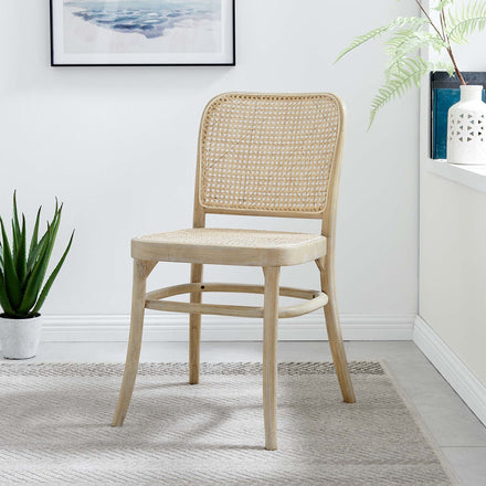 Winona Wood Dining Side Chair in Gray