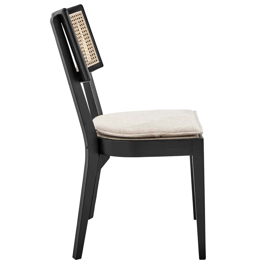Bough Wood Dining Chair in Black Beige