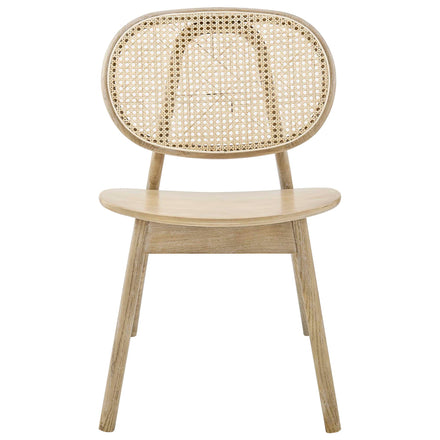 Malina Wood Dining Side Chair in Gray