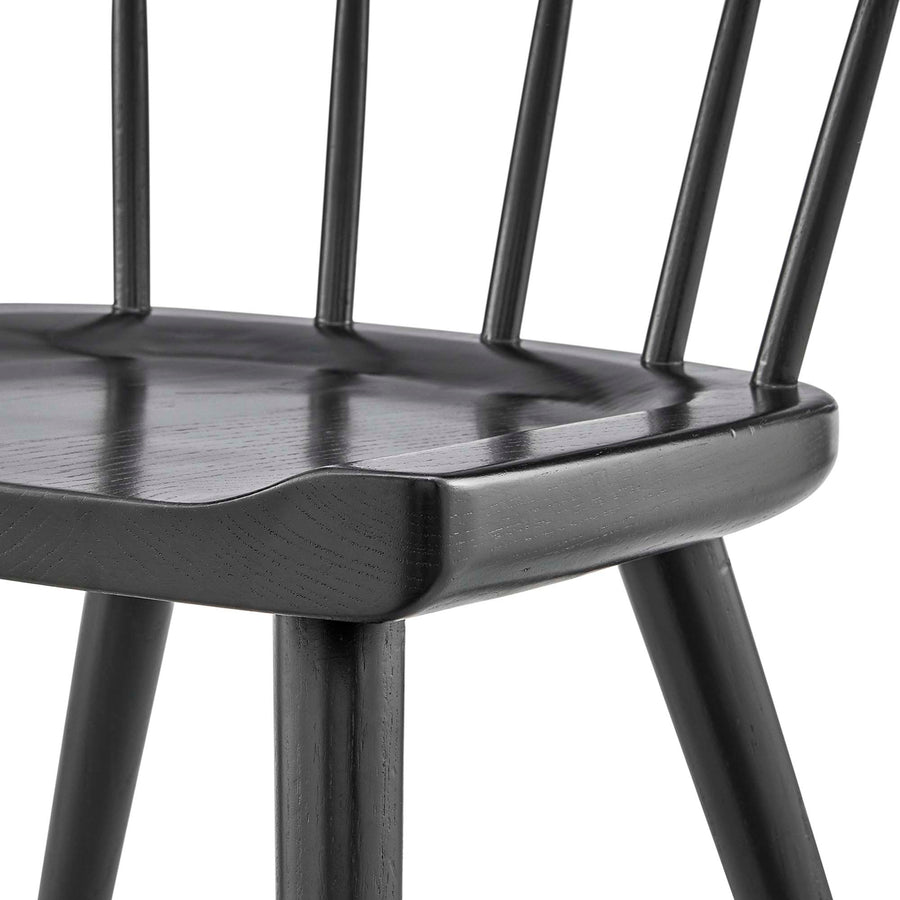 Wisteria Wood Dining Side Chair in Black