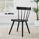 Wisteria Wood Dining Side Chair in Black
