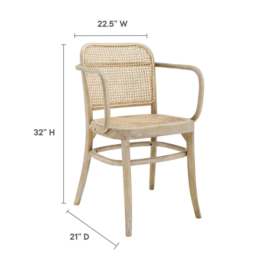 Malvasia Wood Dining Chair in Gray