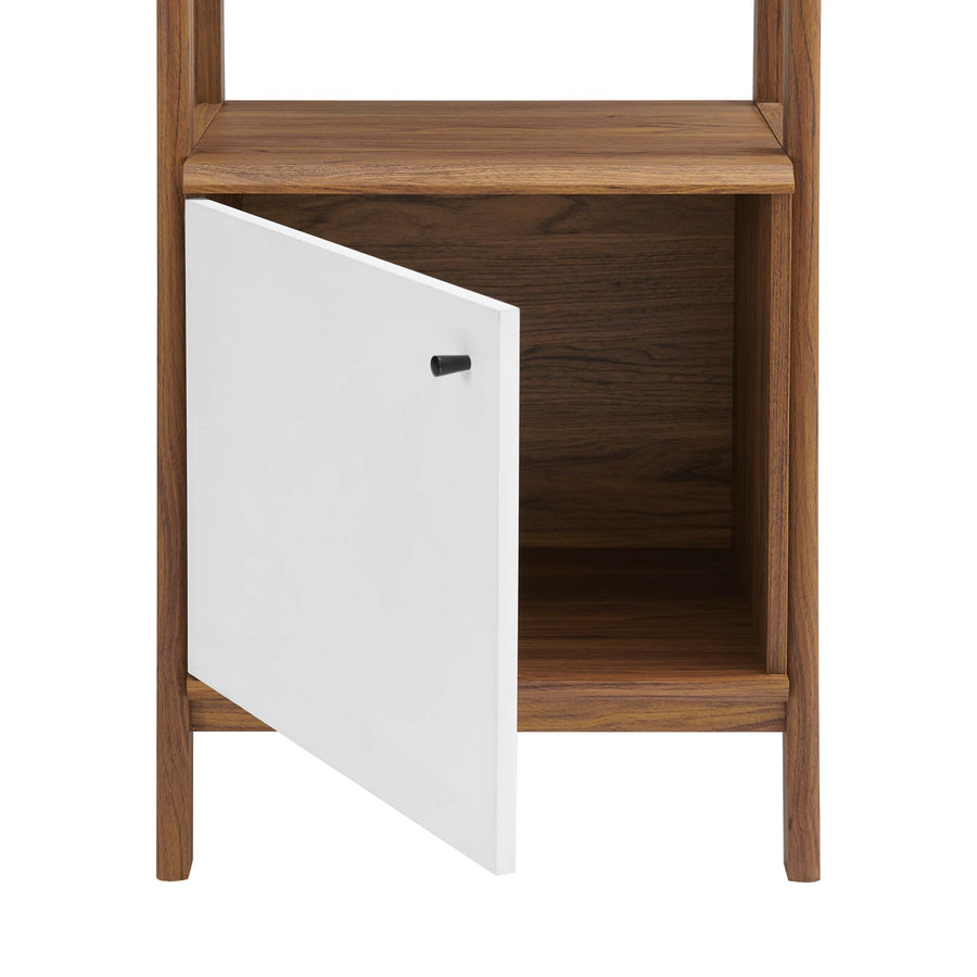 Finch 21" Bookshelf in Walnut White