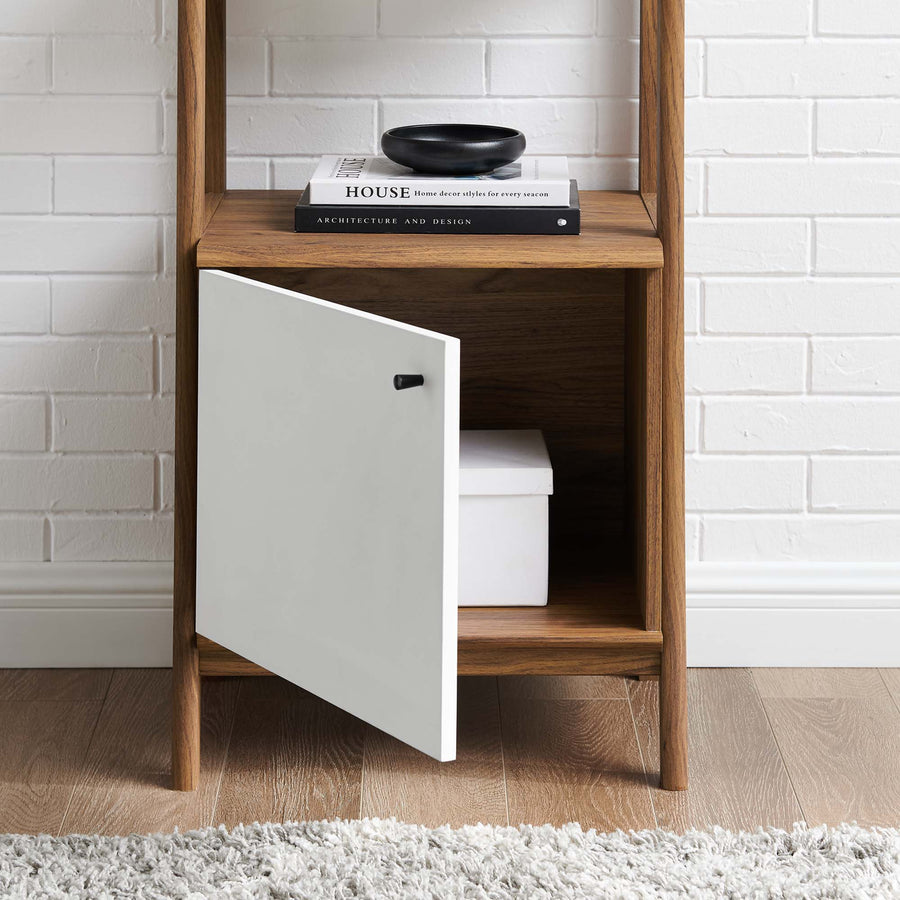 Finch 21" Bookshelf in Walnut White