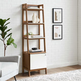 Finch 21" Bookshelf in Walnut White