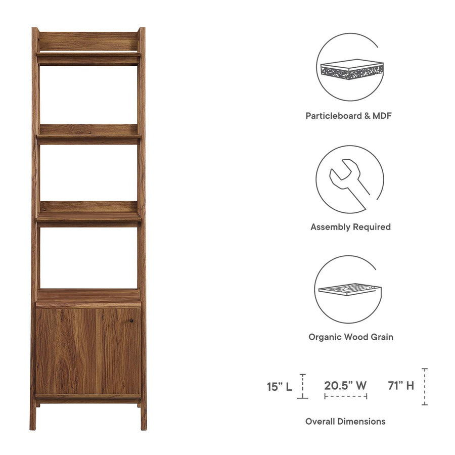 Finch 21" Bookshelf in Walnut