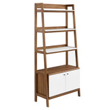 Finch 33" Bookshelf in Walnut White