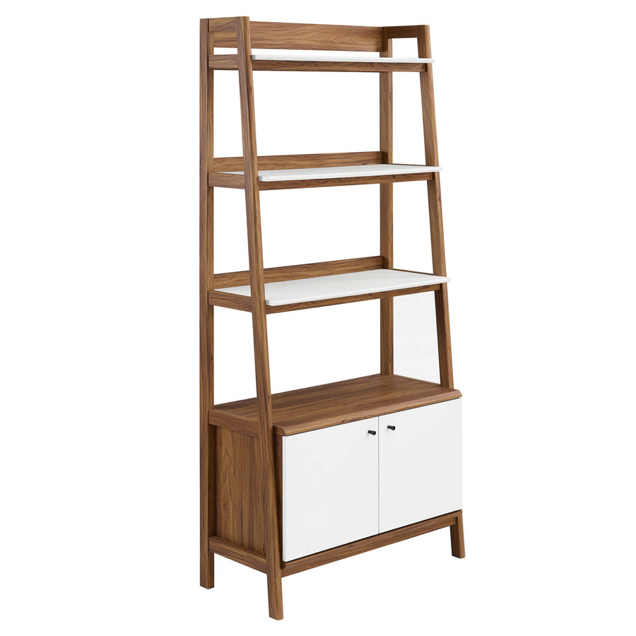 Finch 33" Bookshelf in Walnut White