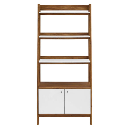Bixby 33" Bookshelf in Walnut White