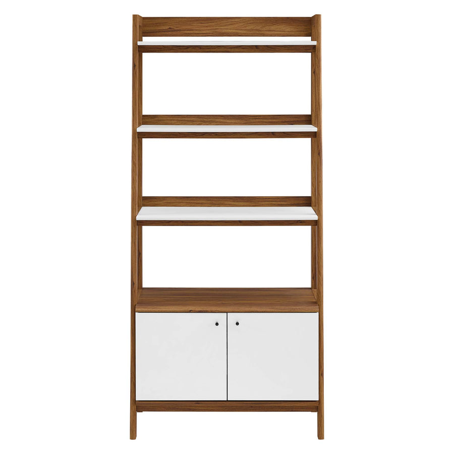 Finch 33" Bookshelf in Walnut White