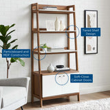 Finch 33" Bookshelf in Walnut White
