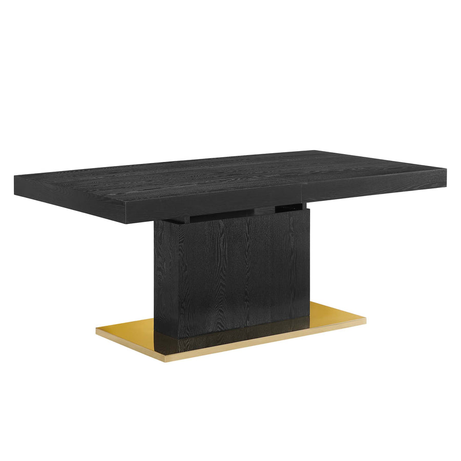 Kalmar Expandable Dining Table in Black Gold