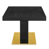Kalmar Expandable Dining Table in Black Gold