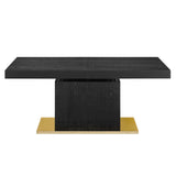 Kalmar Expandable Dining Table in Black Gold