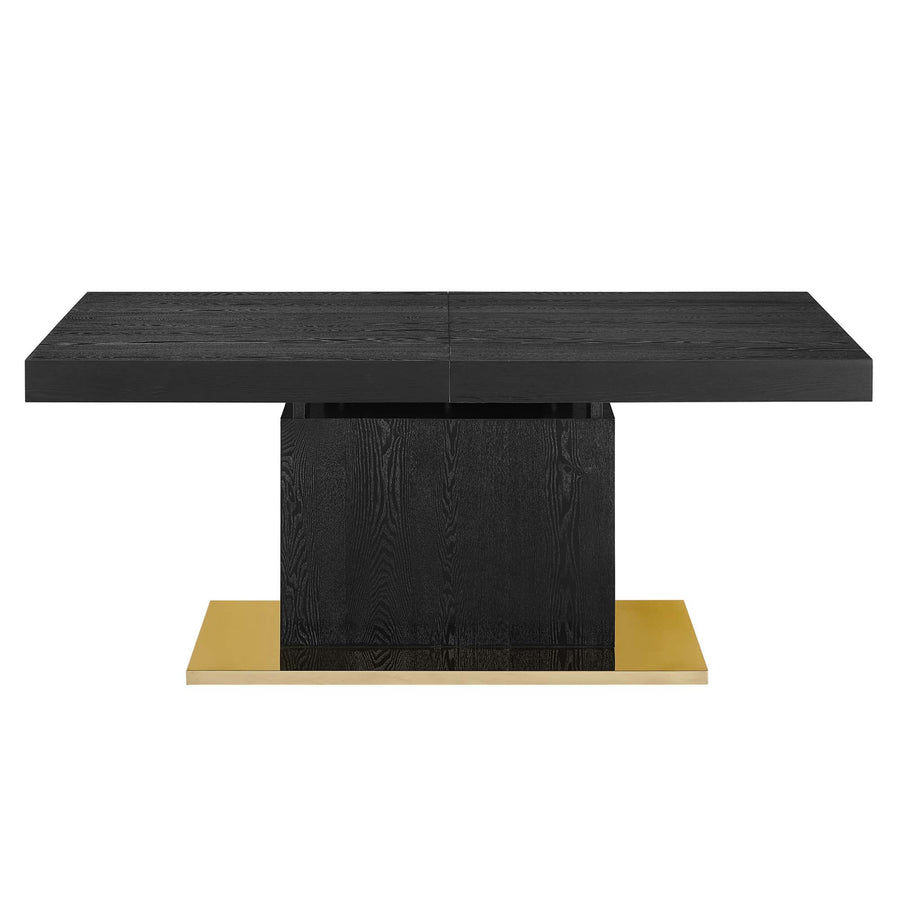 Kalmar Expandable Dining Table in Black Gold