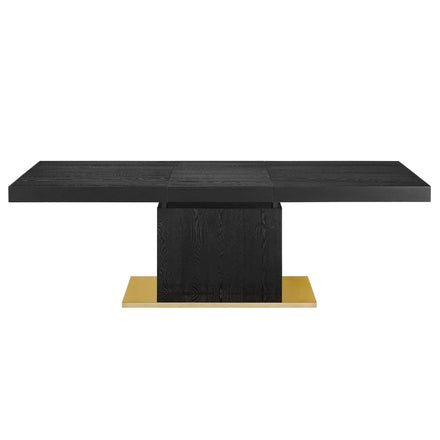 Vector Expandable Dining Table in Black Gold