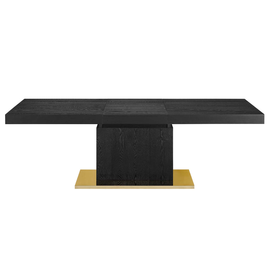 Kalmar Expandable Dining Table in Black Gold