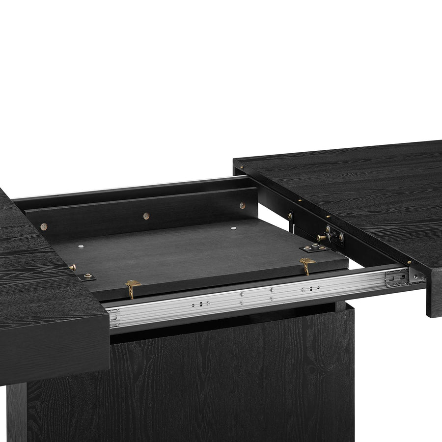 Kalmar Expandable Dining Table in Black Gold