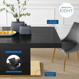 Kalmar Expandable Dining Table in Black Gold