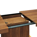 Kalmar Expandable Dining Table in Walnut Gold