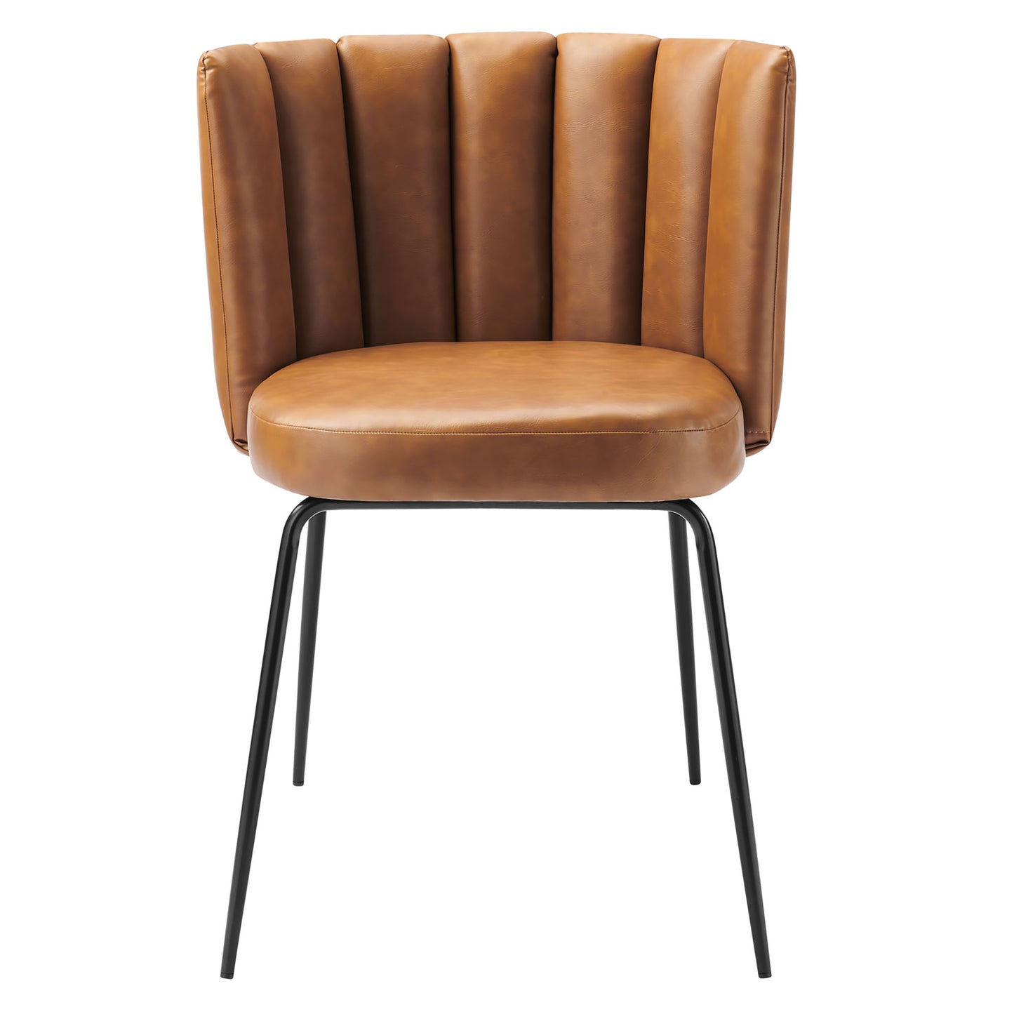 Virtue Vegan Leather Dining Chair Set of 2 by Furniture For America