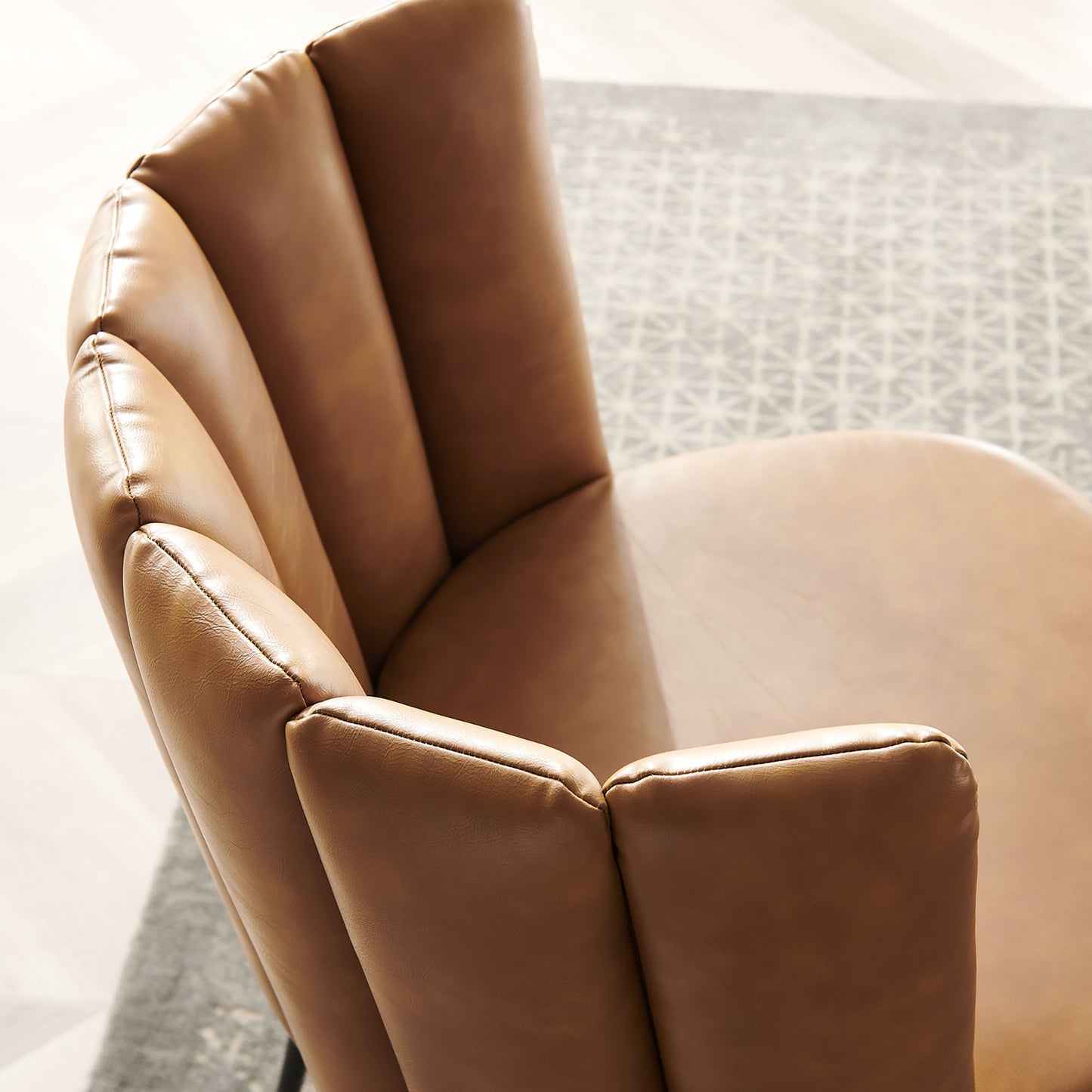 Virtue Vegan Leather Dining Chair Set of 2 by Furniture For America