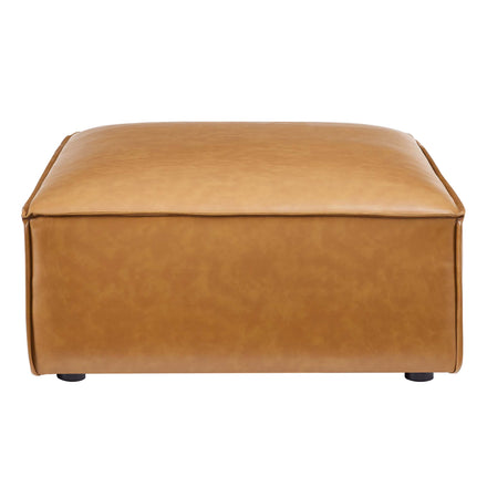Restore 5-Piece Vegan Leather Sectional Sofa in Tan