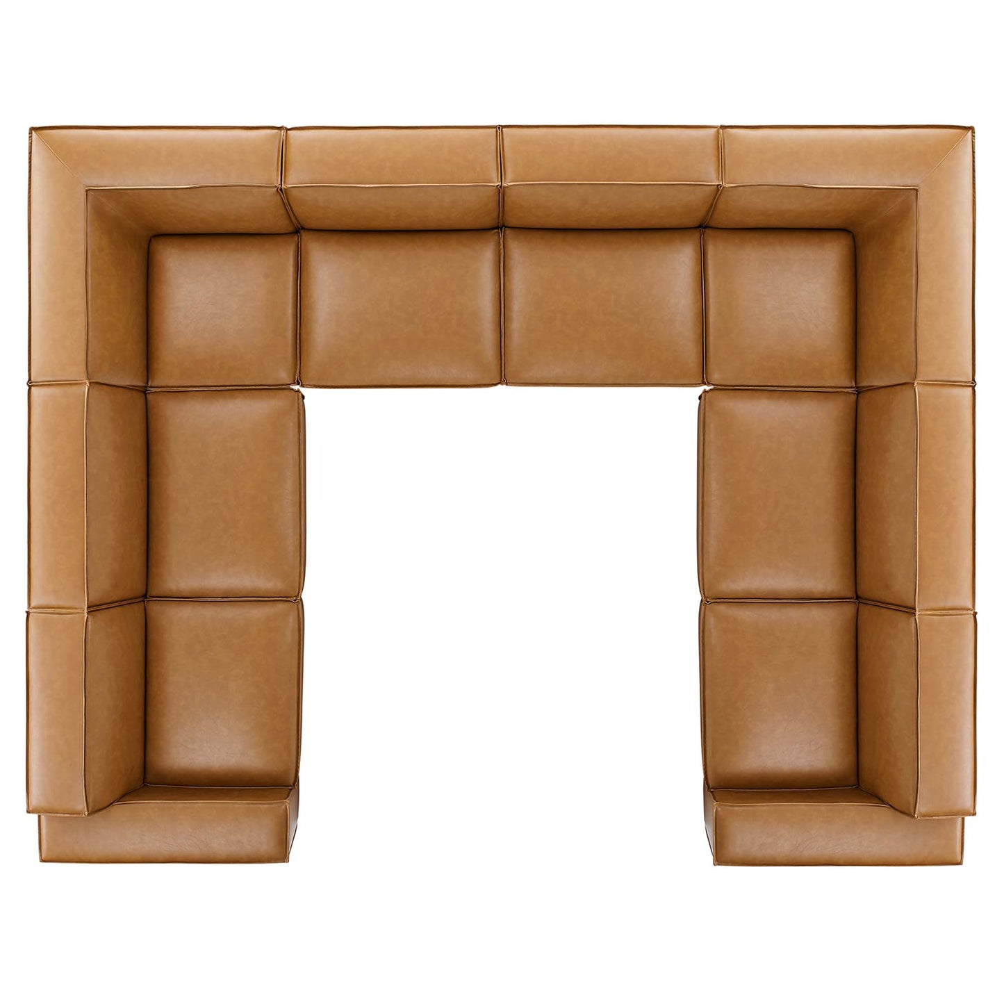 Restore 8-Piece Vegan Leather Sectional Sofa by Furniture for America