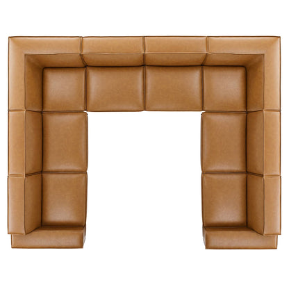 Restore 8-Piece Vegan Leather Sectional Sofa by Furniture for America