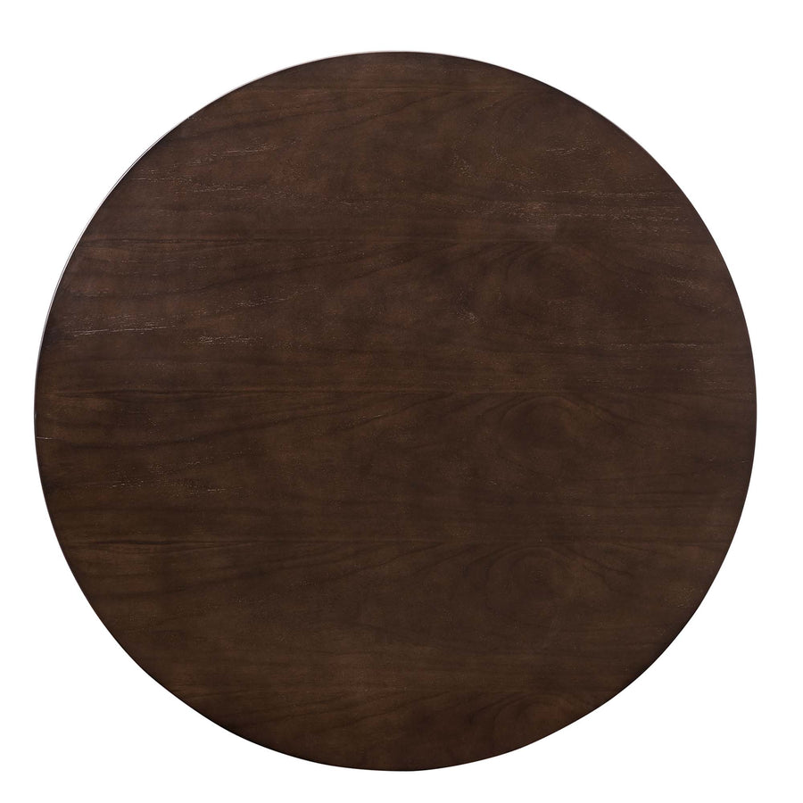 Theo 35" Dining Table in Gold Cherry Walnut